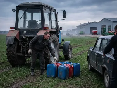 Тракторист из Каменецкого района сливал солярку прямо в поле