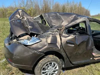 Этот маневр закончился вылетом в кювет — смотрите видео