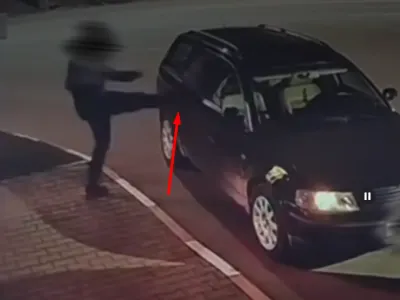 Удар по чужому Volkswagen на АЗС в Барановичах обернулся уголовным делом — видео