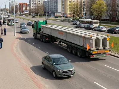 Внимание, водители: по Бресту будут везти 24-метровые балки