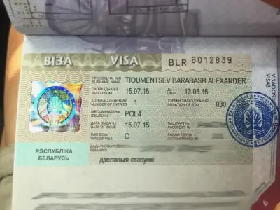Многие белорусы ее не видели: как выглядит виза в Беларусь