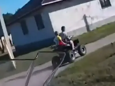 В Кобринском районе 11-летний мальчик катал пассажира на квадроцикле — чем всё закончилось
