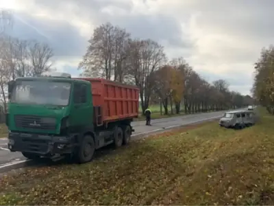 Под Брестом грузовик столкнулся с УАЗом
