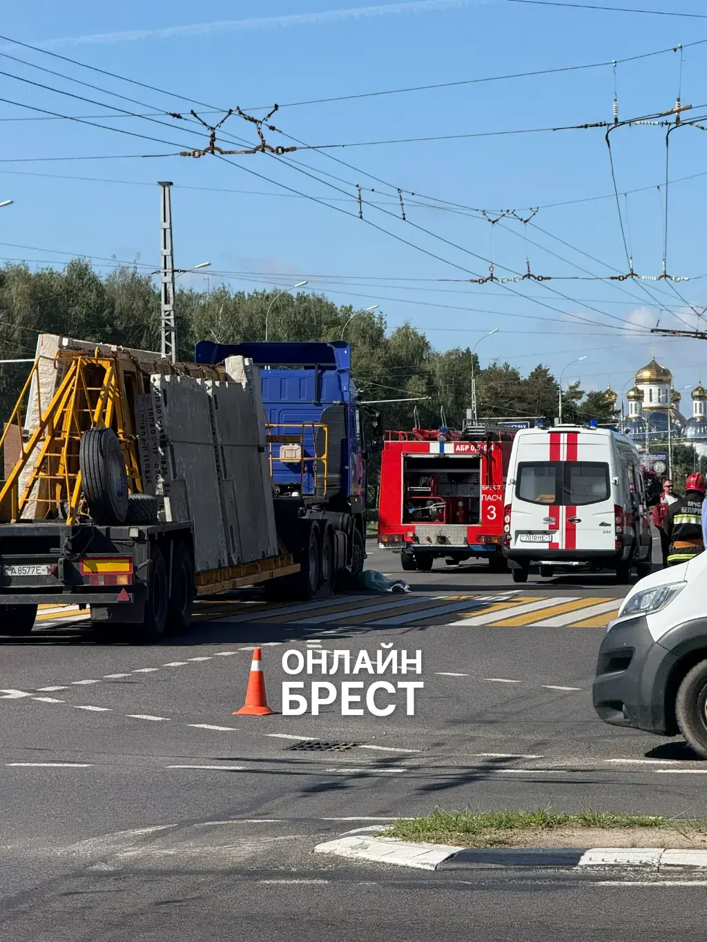 «На асфальте лежит человек». ДТП на Московской в Бресте